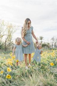 img 2 attached to Adorable Sleeveless Matching Outfits for Mother and Daughter - IFFEI Dresses