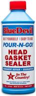 🔧 revolutionize your car repair with bluedevil pour-n-go head gasket sealer logo