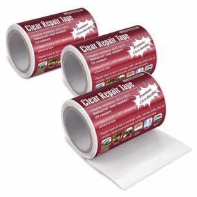 img 4 attached to LANBEIDE RV Awning Repair Tape, Canvas Repair Tape To Fix Tears & Rips In Awnings, Sails, Canvas, Tents, Pop Up Camper, Boat Cover Sunbrellas 9.84FT X 3.15" (3 Rolls, 29.5FT In Total)