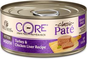 img 4 attached to 🐱 Wellness Core Natural Grain Free Wet Canned Cat Food for Kittens - Turkey & Chicken Liver, 24-Pack