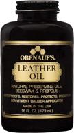🔧 obenauf's leather oil: ultimate 16oz restoration and conditioning solution for dry leather - comes with applicator logo
