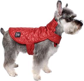 img 1 attached to 🐶 Stylish AKC Diamond Quilted Puff Coat for X-Small Dogs in Burgundy