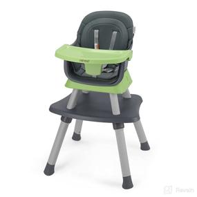 img 4 attached to 👶 VEEYOO 6 in 1 Baby High Chair - Eat & Grow with Convertible Infant Feeding Chair, Booster Seat, Toddlers Table & Chair Set - Removable Tray, Adjustable Legs, Safety Harness, Green