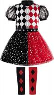 girls' halloween clown costume with knee pads for cosplay by relibeauty logo