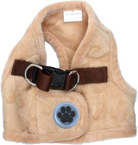 img 4 attached to 🐾 Lanyarco Soft Pet Harness Vest for Small/Medium Pets, Size Runs Small, Small fits Pets 3-6 Pounds, Medium 8-12 Pounds, Large 12-16 Pounds