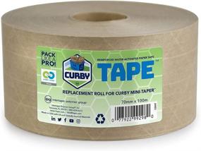 img 4 attached to 2.83" X 100M Water Activated Tape Refill Roll - CURBY IPG Brand