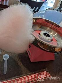 img 6 attached to Cotton Candy Machine With Stainless Steel Bowl 2.0 - Cotton Candy Maker, 10 Cones & Sugar Scoop - Nostalgic Household Cotton Candy Machine For Kids, Birthday Party - Use With Floss Sugar, Hard Candy- By The Candery