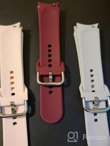 img 8 attached to NANW 3-Pack Silicone Sport Bands: Compatible with Samsung Galaxy Watch 4 Classic/Watch 3 41mm, Ideal Replacement Strap for Men and Women