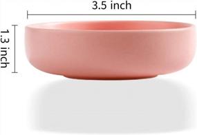 img 3 attached to Set Of 4 Colorful Porcelain Soy Dipping Sauce Dishes For Serving And Seasoning