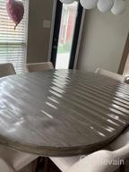 img 1 attached to OstepDecor 2Mm Thick 72 X 36 Clear Table Protector For Dining Room Table, Dining Table Cover Protector, Plastic Table Cover, Clear Tablecloth Protector, PVC Clear Table Pad For Kitchen Wooden Table review by Travion Matias