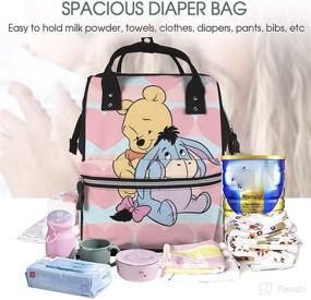 img 2 attached to 🎒 Women's Waterproof Multi-Functional Pink Diaper Backpack Bag — Adjustable & Versatile