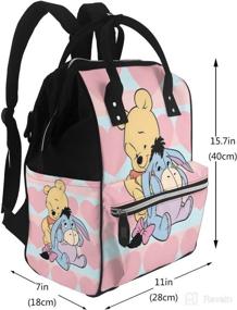 img 3 attached to 🎒 Women's Waterproof Multi-Functional Pink Diaper Backpack Bag — Adjustable & Versatile