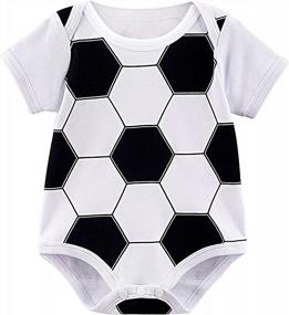 img 4 attached to Infant Baby Boys' Cotton Sport Casual Bodysuit By COSLAND