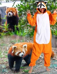 img 2 attached to Adult Animal Onesie Pajamas: Cosplay Sleepwear Jumpsuit Costume For Women & Men