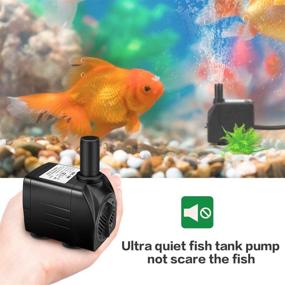 img 2 attached to 💧 Winkeyes Fountain Pump 200GPH: Powerful and Versatile Water Pump for Tabletop Fountains, Fish Tanks, and More!