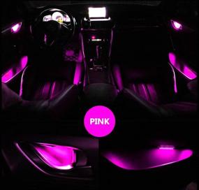 img 2 attached to Pink Goodream Ambient LED Lighting For Stylish Car Interior Atmosphere Enhancement And Decoration - Set Of 4