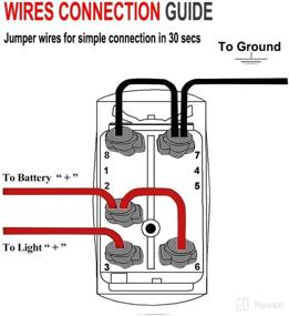 img 1 attached to 🔌 QUNQI STAR Rocker Switch Jumper Wires Set with Male and Female Terminal (5 pin - 6 Sets)