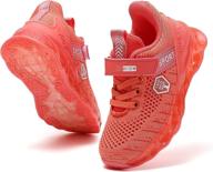 tsiodfo sneakers knitted breathable athletic girls' shoes ~ athletic logo