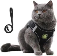 🐾 domkim soft mesh no pull dog harness and leash set for small medium dogs/cats - escape proof, reflective and adjustable" logo