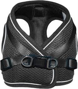 img 2 attached to 🐾 Domkim Soft Mesh No Pull Dog Harness and Leash Set for Small Medium Dogs/Cats - Escape Proof, Reflective and Adjustable"