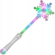 светодиодная палочка для вечеринки со снежинками в зимней стране чудес от flashingblinkylights логотип