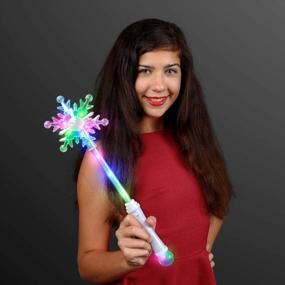 img 1 attached to Winter Wonderland LED Snowflake Party Wand By FlashingBlinkyLights