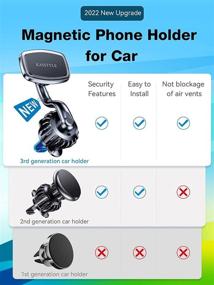 img 1 attached to 📱 [2 Pack] Super Strong Magnetic Phone Mount for Car Vent - 360° Rotation, Fits iPhone, Samsung, and Other Cell Phones - Magnetic Vent Phone Holder for Car