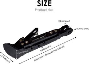 img 1 attached to CNC Motorcycle Aluminum Alloy Adjustable Side Parking Foot Support: Ideal Kickstand for Scooter, Electric Bike, and Pit Bike