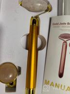 img 1 attached to 2-IN-1 Electric Jade Roller Massager Facial Roller & Face Massager, Rose Quartz review by Gonzalo Marshall