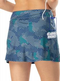 img 4 attached to Women'S Sports Skorts With Pockets - Black Tennis, Golf, Running, Athletic, Summer