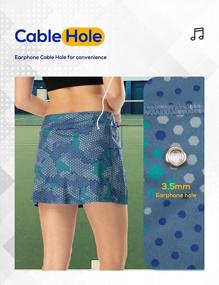 img 2 attached to Women'S Sports Skorts With Pockets - Black Tennis, Golf, Running, Athletic, Summer