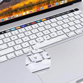 img 2 attached to Protect Your MacBook Pro Keyboard With MOSISO Silicone Cover - Compatible With M2 2022, M1 2021/2020 & 16 Inch Models - White