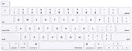protect your macbook pro keyboard with mosiso silicone cover - compatible with m2 2022, m1 2021/2020 & 16 inch models - white logo