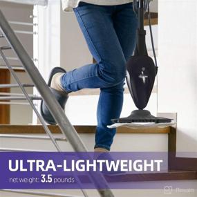 img 2 attached to 🧹 LIGHT N EASY Ultra-Lightweight Steam Mop for Deep Cleaning Hardwood Floor/Tile/Laminate/Vinyl/Carpet, Child & Pet-Friendly, 7618ANB, Black