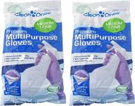 clean ones premium multipurpose gloves - 2 pair pack for medium size logo