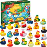 🎄 countdown to christmas fun: joyin christmas advent calendar 2022 with rubber ducks toys for kids – perfect party favor gift for boys, girls, and toddlers! logo