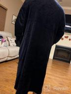 img 1 attached to Length Hooded Bathrobe Housecoat Nightgown Men's Clothing in Sleep & Lounge review by Miguel Escobar