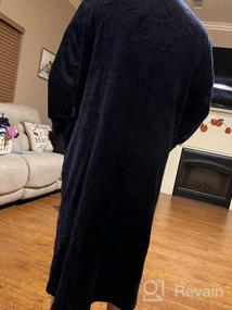 img 5 attached to Length Hooded Bathrobe Housecoat Nightgown Men's Clothing in Sleep & Lounge