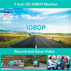 img 2 attached to 📷 Nuoenx Wireless Backup Camera: HD 1080P RV Truck Rear View Camera System with 7 Inch DVR Monitor and 32GB SD Card - Easy Installation