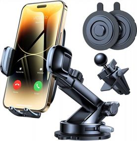 img 4 attached to 220℉ Heat Resistant VICSEED Car Phone Mount For IPhone 14 Pro Max - Best Quality & Super Stable!