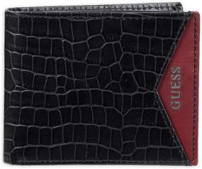 img 4 attached to Guess Leather Bifold Wallet Black Men's Accessories ~ Wallets, Card Cases & Money Organizers