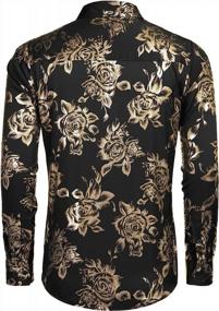 img 1 attached to 🌸 COOFANDY Men's Stylish Luxury Flower Print Clothing