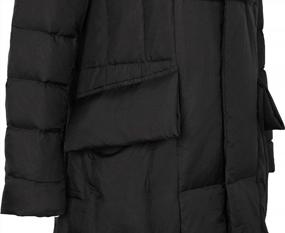 img 2 attached to Stay Warm And Dry In Style: Krismile Women'S Packable Double-Zip Puffer Jacket
