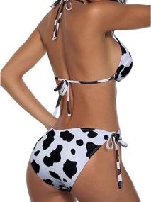 img 2 attached to Tempt Me Halter Triangle Bathing Women's Clothing : Swimsuits & Cover Ups