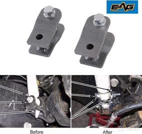 img 3 attached to 🔧 EAG High-Strength Steel Front Shock Extension for 4WD 05-19 F250 F350 - Improve Suspension Performance and Lift