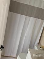 img 1 attached to Navy Blue Shower Curtain With White Mesh Window - Waterproof, Hotel Quality Waffle Fabric, 72 X 72 Inch review by Justino Pratama