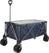 redcamp extra large collapsible beach wagon cart 226l, heavy duty with big wheels for sand, folding utility wagon cart for camping, shopping, outdoor sport logo