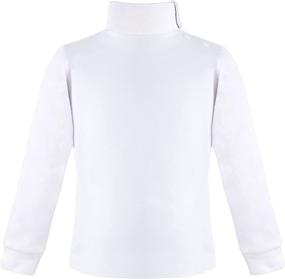 img 1 attached to 👚 Lovetti Sleeve Turtleneck Cotton T Shirt: Stylish Girls' Clothing at Tops, Tees & Blouses