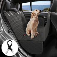 🐾 black pet dog hammock for car suv truck - 54&#34; x 58&#34; dog seat covers, 600d back seat car dog cover, scratch-proof car seat protector for dogs logo