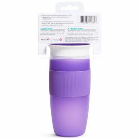 img 2 attached to Miracle 360 Sippy Cup By Munchkin, 14Oz Purple Cup For Toddlers, Pack Of 1